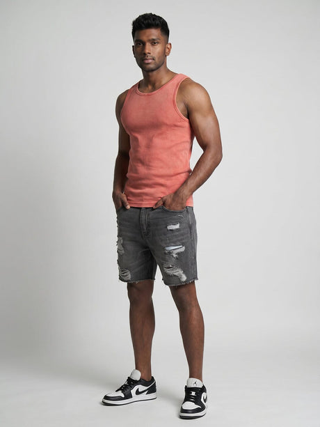 Amber Acid Ribbed Vest T-Shirts Fugazee 