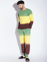 Lemon Tricolour Oversized Tshirt and Trackpant Clothing Set Clothing Set Fugazee 