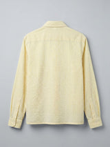 Lemon Striped Frog Buttoned Cropped Shirt Shirts Fugazee 