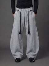 Grey Urban Knot Barrel Fit Trackpants Trackpants Fugazee 