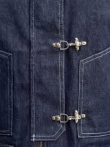 Dark Wash Fireman Clasp Denim Jacket Jackets Fugazee 