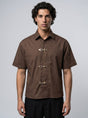 Brown Fireman Clasp Boxy Shirt Shirts Fugazee 