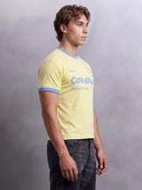 Butter Yellow Graphic Ringer Tshirt T-Shirts Fugazee 