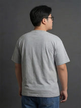 Grey Faux Flat Look Cut and Sew T-shirt T-Shirts Fugazee 