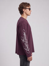 Maroon Cold Blooded Cropped Waffle Tshirt T-Shirts Fugazee 