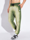Olive Spray Bleached Relaxed Fit Jogger
