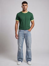 Bottle Green Ringer Tshirt T-Shirts Fugazee 