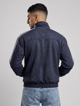 Navy CNY Suede Jacket Jackets Fugazee 
