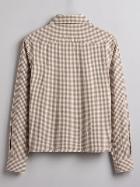 Mahagony Checkered Graphic Quarter Shirt Shirts Fugazee 