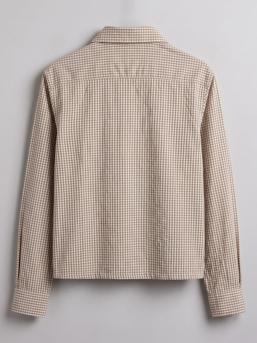 Mahagony Checkered Graphic Quarter Shirt Shirts Fugazee 