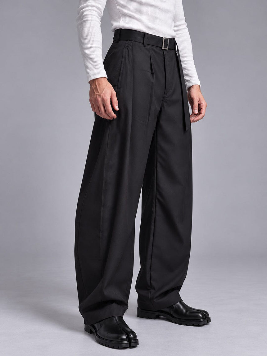 Black Barrel Korean Trousers Trousers Fugazee 