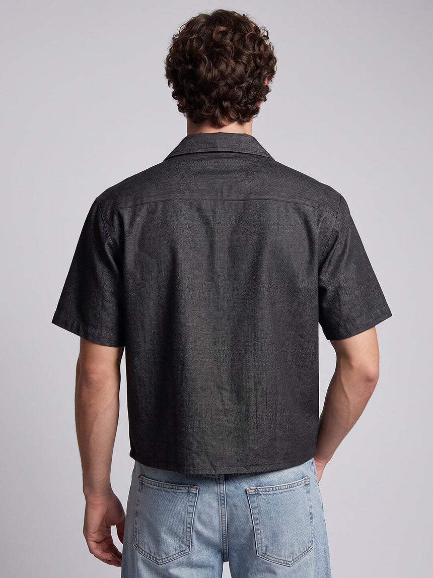 Black Sakura Denim Shirt Shirts Fugazee 