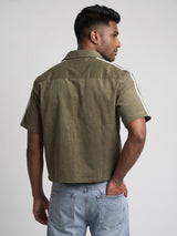 Olive Corduroy Cheongsam Shirt Shirts Fugazee 