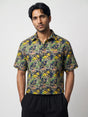 Abstract Floral Graphic Cropped Shirt Shirts Fugazee 
