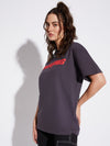 Grey Venomous Snake Unisex Oversized Tshirt