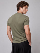 Iguana Green Notch Neck Tshirt T-Shirts Fugazee 