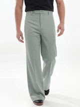 Foam Green Highwaisted Bell Bottom Trousers Trousers Fugazee 