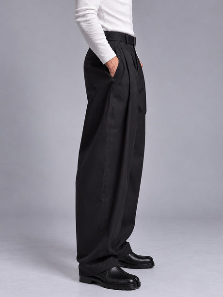 Black Barrel Korean Trousers Trousers Fugazee 