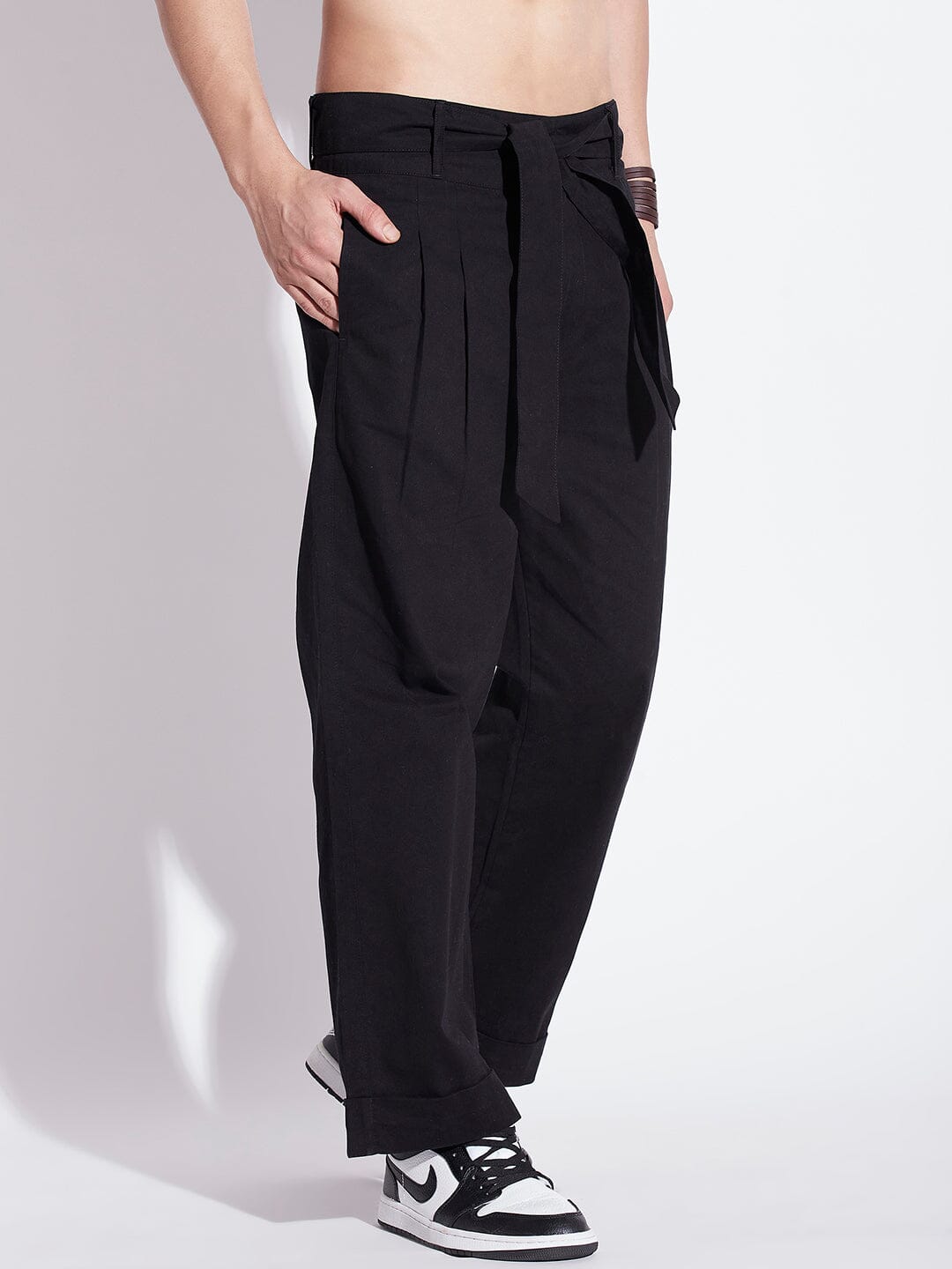 Men Semi Formal Straight Fit Korean Pants – Offduty India