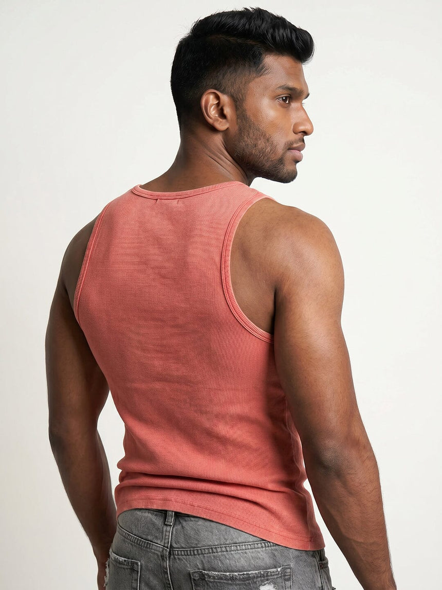 Amber Acid Ribbed Vest T-Shirts Fugazee 