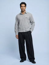 Blue Gingham Cropped Shirt Shirts Fugazee 