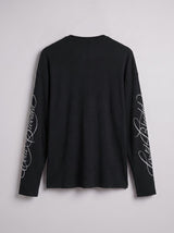 Black Cold Blooded Cropped Waffle Tshirt T-Shirts Fugazee 
