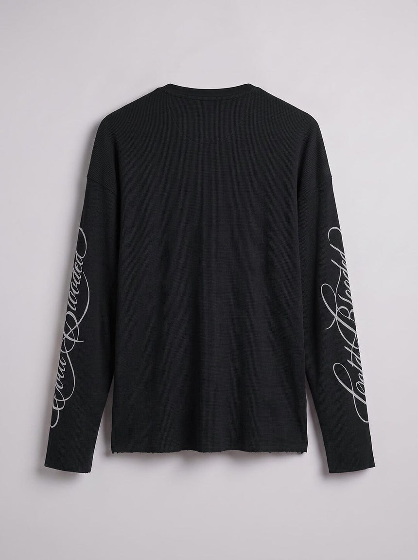 Black Cold Blooded Cropped Waffle Tshirt T-Shirts Fugazee 