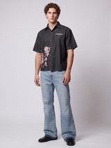 Black Sakura Denim Shirt Shirts Fugazee 