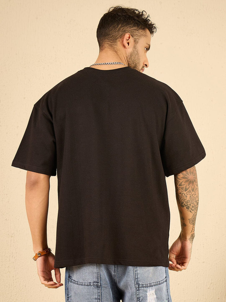 Black Savage Embroidery Oversized Tshirt T-shirts Fugazee 