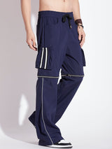 Navy Detachable Baggy Trackpant Trackpants Fugazee 