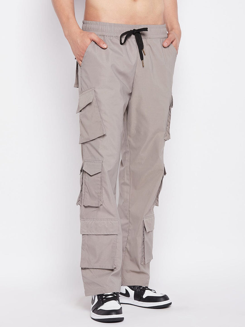 Grey Tactical Cargo Trackpants Trackpants Fugazee 