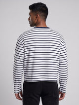 Sailor Striped Longsleeve Cropped Tshirt T-Shirts Fugazee 