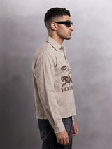 Mahagony Checkered Graphic Quarter Shirt Shirts Fugazee 