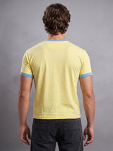Butter Yellow Graphic Ringer Tshirt T-Shirts Fugazee 