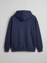 Navy Embroidered Oversized Hoodie Sweatshirts Fugazee 