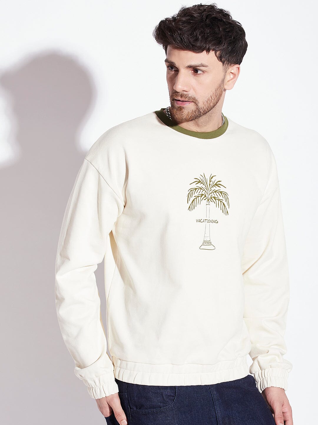 Buy online white sweatshirt
