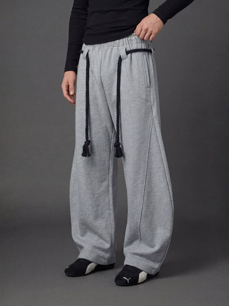 Grey Urban Knot Barrel Fit Trackpants Trackpants Fugazee 