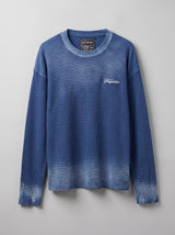 Blue Storm Dyed Waffle Longsleeves Tshirt T-Shirts Fugazee 