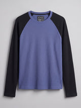 Dutch Blue Waffle Raglan Longsleeve Tshirt T-Shirts Fugazee 