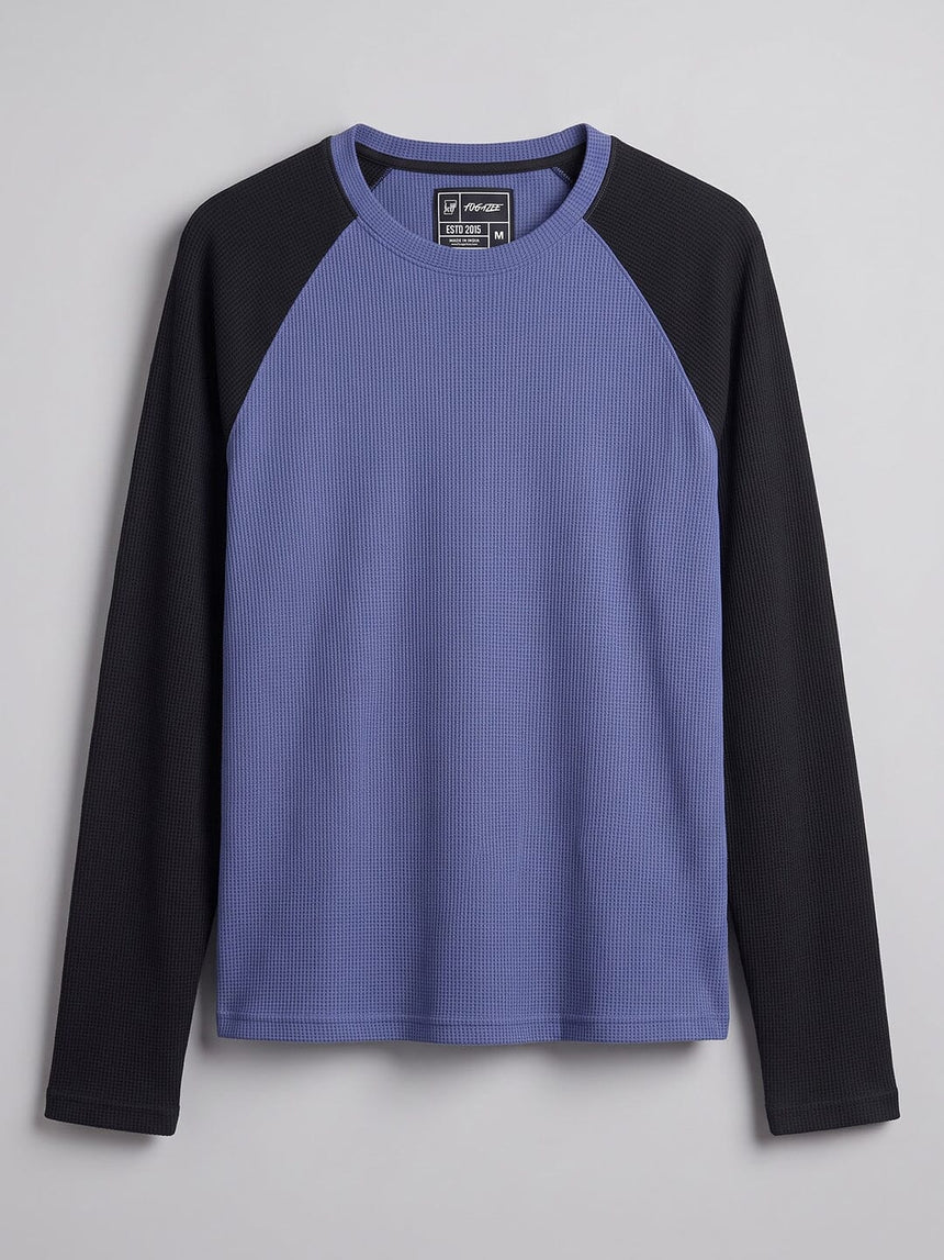 Dutch Blue Waffle Raglan Longsleeve Tshirt T-Shirts Fugazee 