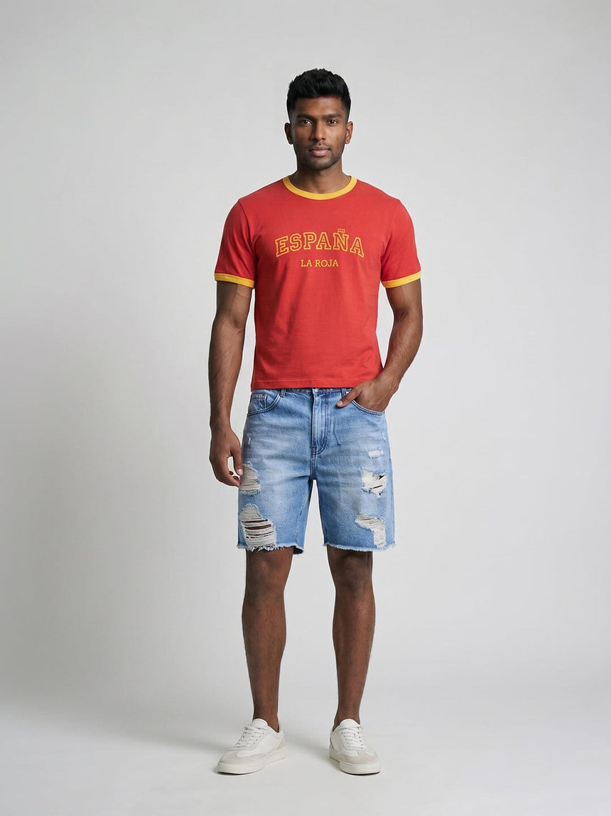 Spain Retro Ringer Tshirt T-Shirts Fugazee 