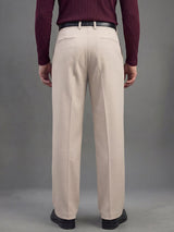 Cream Korean Pleated Trousers Trousers Fugazee 