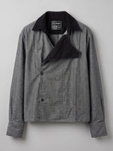 Charcoal Corduroy Dapper Cropped Shirt Shirts Fugazee 