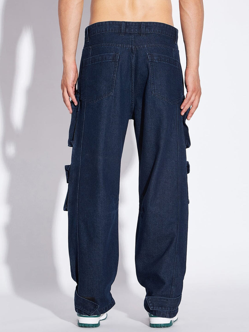 Black Super Baggy Cargo Denim, Buy Baggy Jeans