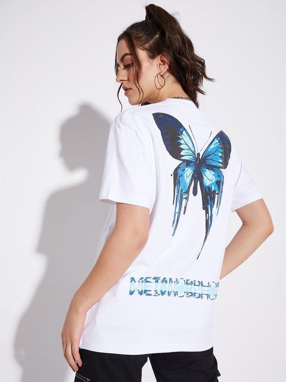 Drip Butterfly Unisex Oversized Tshirt