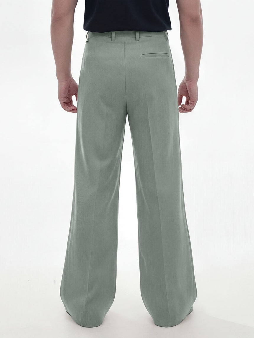 Foam Green Highwaisted Bell Bottom Trousers Trousers Fugazee 