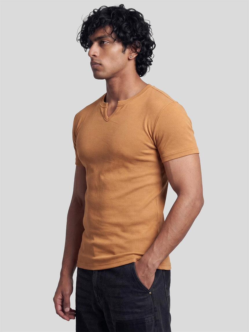 Sand Notch Neck Tshirt