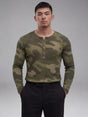 Camo Waffle Henley Longsleeves Tshirt T-Shirts Fugazee 