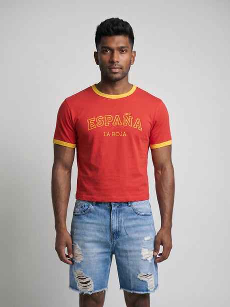 Spain Retro Ringer Tshirt T-Shirts Fugazee 