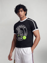 Black Sunday Club Ringer Tshirt T-Shirts Fugazee 